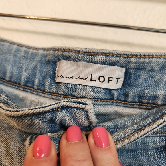 Loft The Girlfriend Light Blue Women's Jeans, Size 31 - Picture 2 of 8
